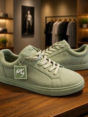 Fuego Unisex Green Dance Low Top Sneakers Size Mens 10.5 Women's 11.5